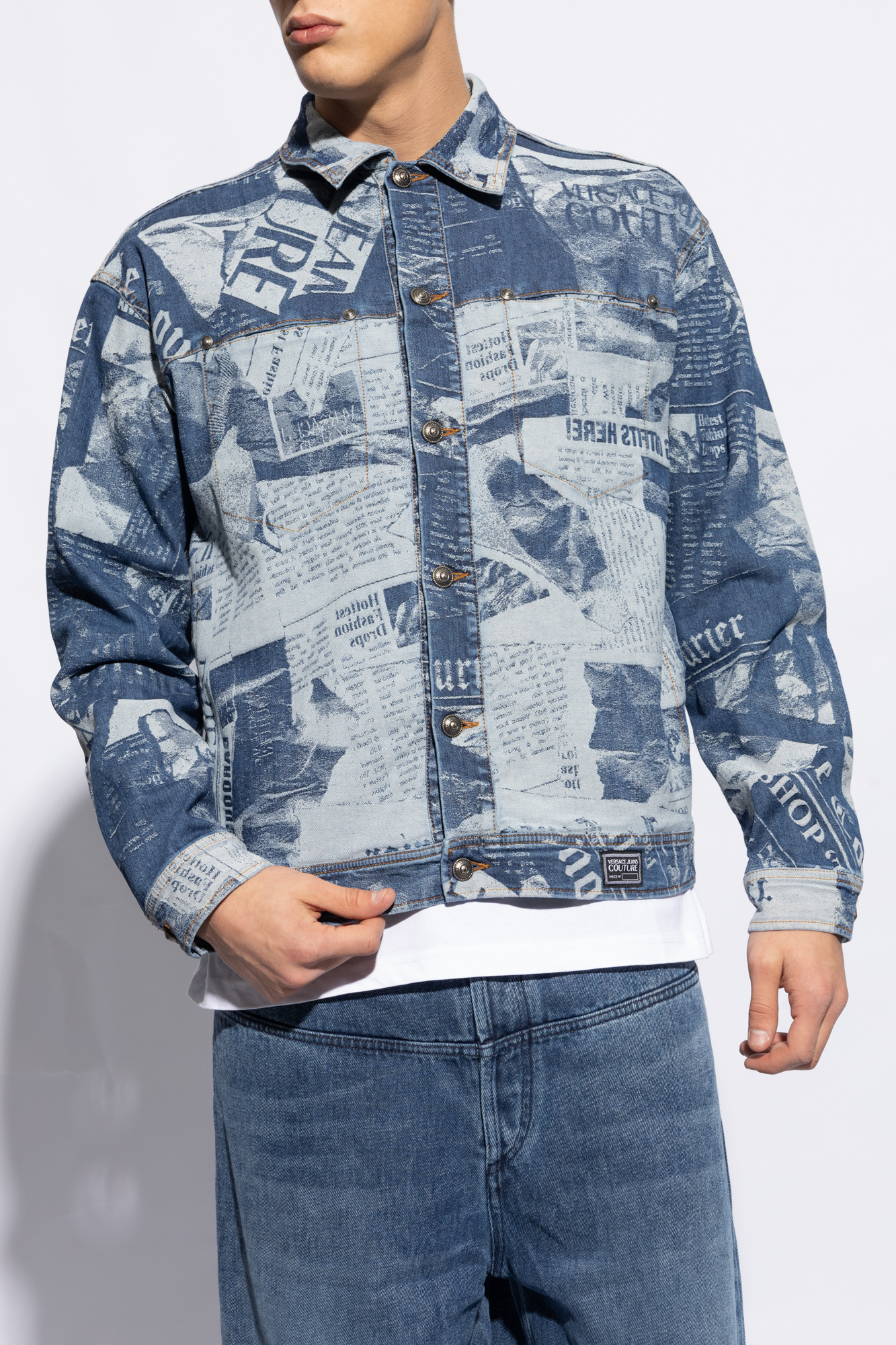 Versace mens hot sale denim jacket